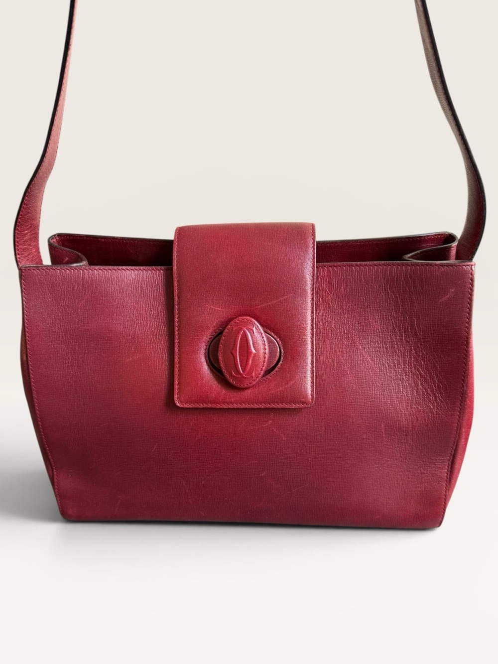 Cartier Turn Lock Crossbody Bag